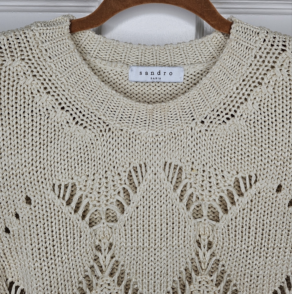 Sandro Open-Weave Knit Jumper - Picture 5 of 12